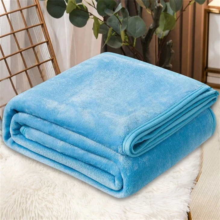 100% polyester soft warm coral fleece throw blanket