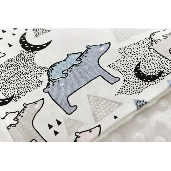 minky dot baby blanket
