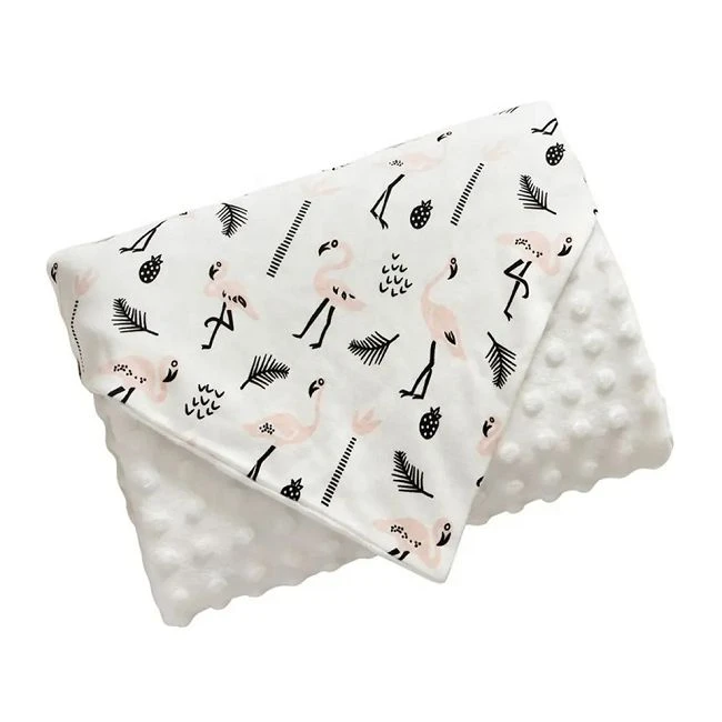 Divslāņu flīsa Minky Dot sedziņa mazulim