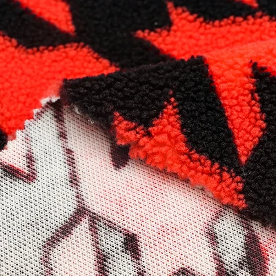  Print Wool Sherpa Fabric For Jacket