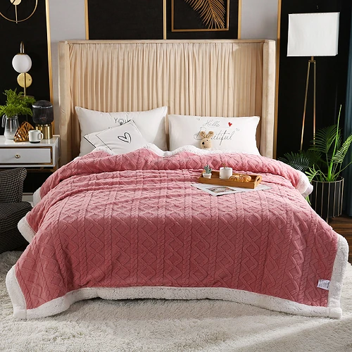 Jacquard Sherpa Blanket