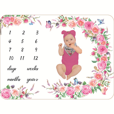 Milestone flaneļa sega mazulim