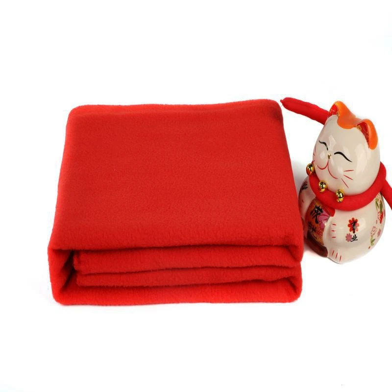 Vienkrāsains kokvilnas audums Polar Fleece Blanekt