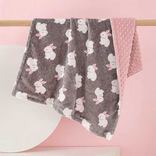 Minky Dots Blankets For Newborns