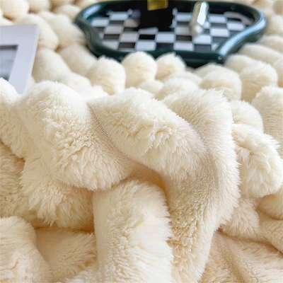 Bubbly Rabbit Faux Fur Blanket