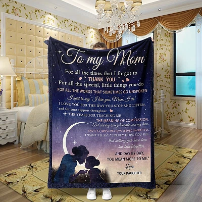 Printing Letter Throw Blanket